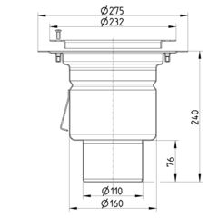 Line Drawing - Drain-Vinyl-232