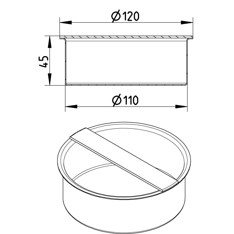 Line Drawing - Socket plug